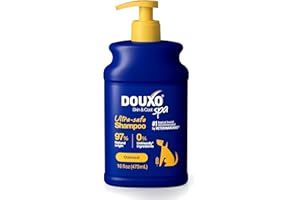 DOUXO Oatmeal Dog Shampoo, Ultra-Safe Hypoallergenic, Deep Hydration, Cleans and Enhances Coat, 16 Fl Oz