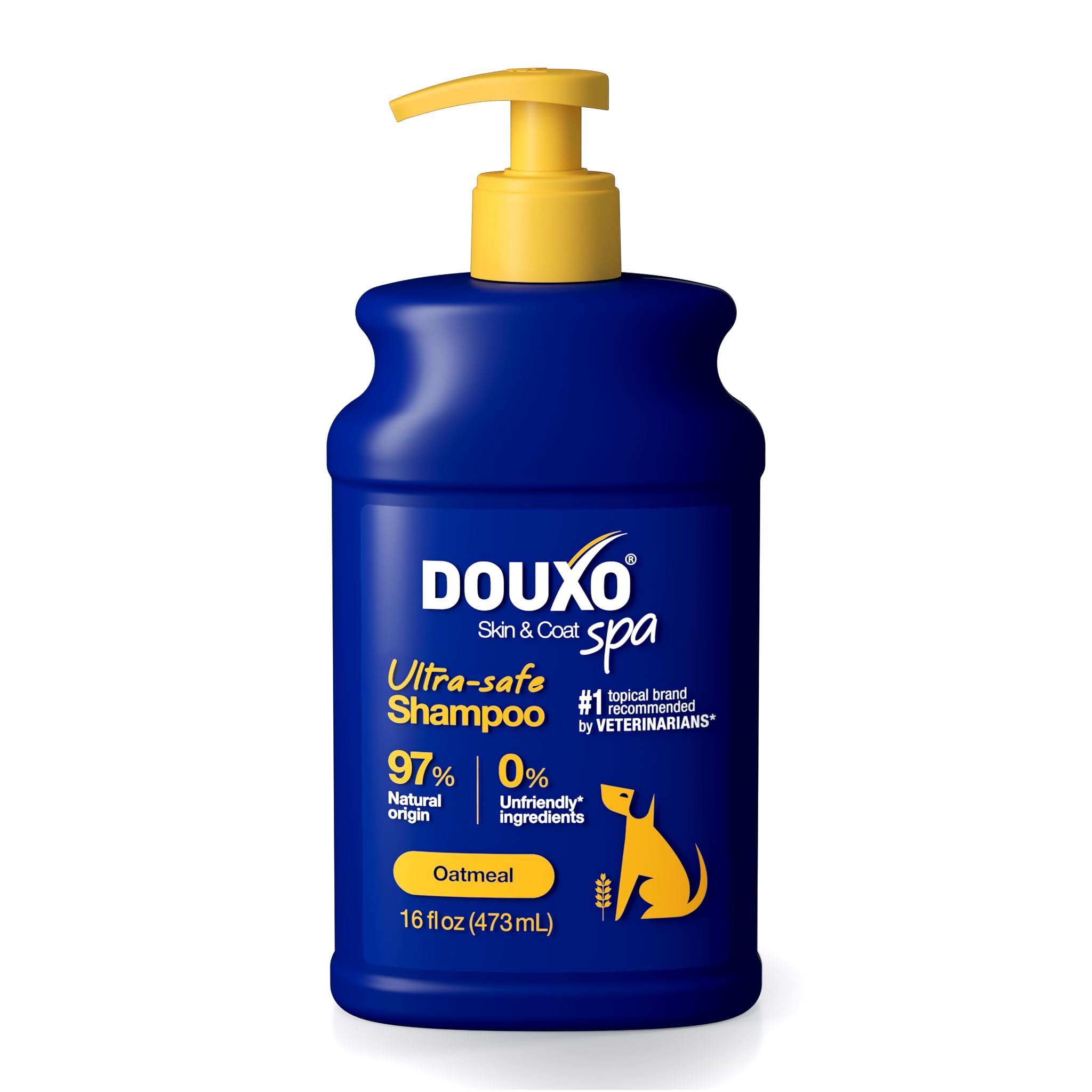 Photo 1 of DOUXO Oatmeal Dog Shampoo, Ultra-Safe Hypoallergenic, Deep Hydration, Cleans and Enhances Coat, 16 Fl Oz