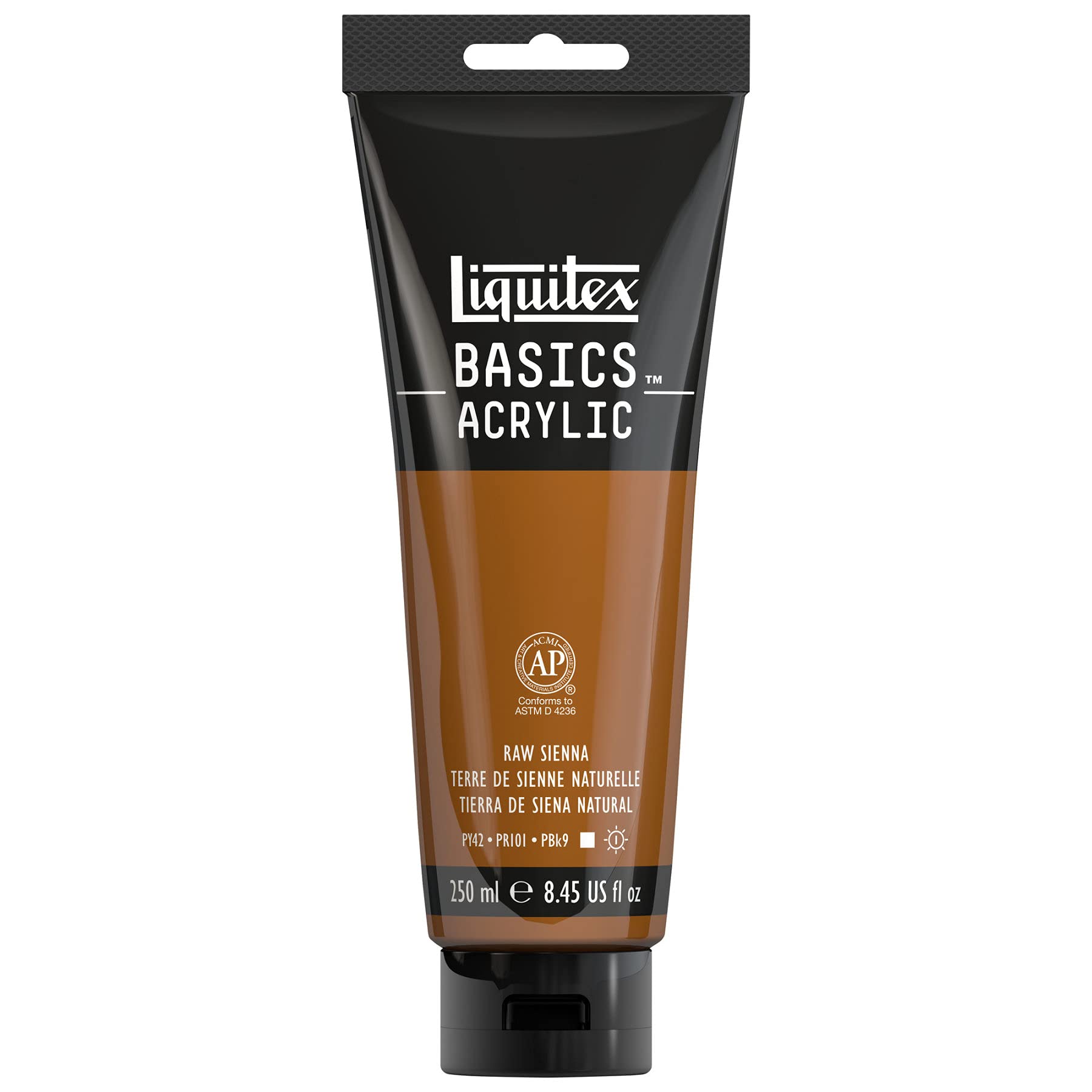 Liquitex Basics Acrylic Colour 118 ml, Acrylic, Siena Natur, Acrylfarbe - 250ml Tube — image 1