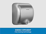 Bremmer Turbo Hand Dryer High Velocity Low Energy Silver view 3