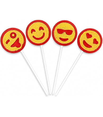 Amazon.com : Kidsmania Laser Pop Emoji Pop with Lollipops, 12