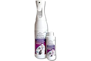FlexTran Feline Ring Care | Control & Help with Cat Ringworm, Mange, Dermatitis, Dog Paw Yeast. Also Works on Dogs, Hamsters, Guinea Pigs, Rabbits, etc. Makes 32 oz of Spray for Cats and Itch Relief