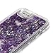iPhone 6s plus case,iphone 6 plus case, liujie Liquid Cool Quicksand Moving Stars Bling Glitter Floating Dynamic Flowing Case Liquid Cover for Iphone 6s plus 5.5inch (purple)