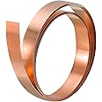 uxcell Copper Sheet Roll, Metal Foil Plate 1000mm x 10mm x 0.5mm