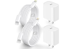 AISNI for Phone 13 14 Fast Charger, 2 Pack 20W PD Phone Charger Fast Charging USB C Wall Charger with 6FT USB C Cable Compatible with iP14 13 12 11 Pro Max,14 Plus,XR,XSMAX