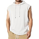 JMIERR Men's Drawstring Hooded Shirts - Casual Loose Fit Cotton Hoodies Tee Shirt for Daily Wear