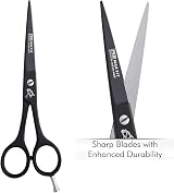 PromaxFit Hairdressing Scissors 6.5” Black Stainless Steel Barber Shears view 2