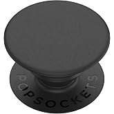 PopSockets: PopGrip with Swappable Top for Phones and Tablets - Black