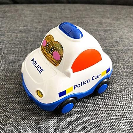 Amazon Cbpp子供漫画慣性車のおもちゃ赤ちゃん軽音楽車救急車消防車パトカー子供早期学習おもちゃギフトおもちゃの車のる 建設車両 おもちゃ