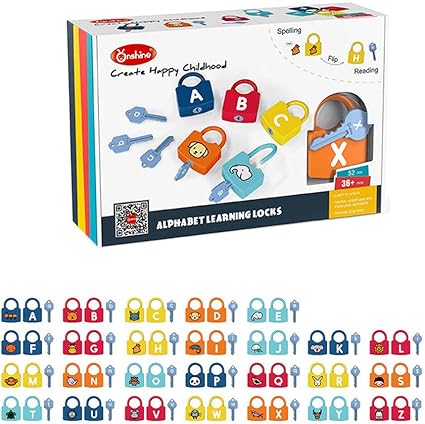 alphabet lock and key toy