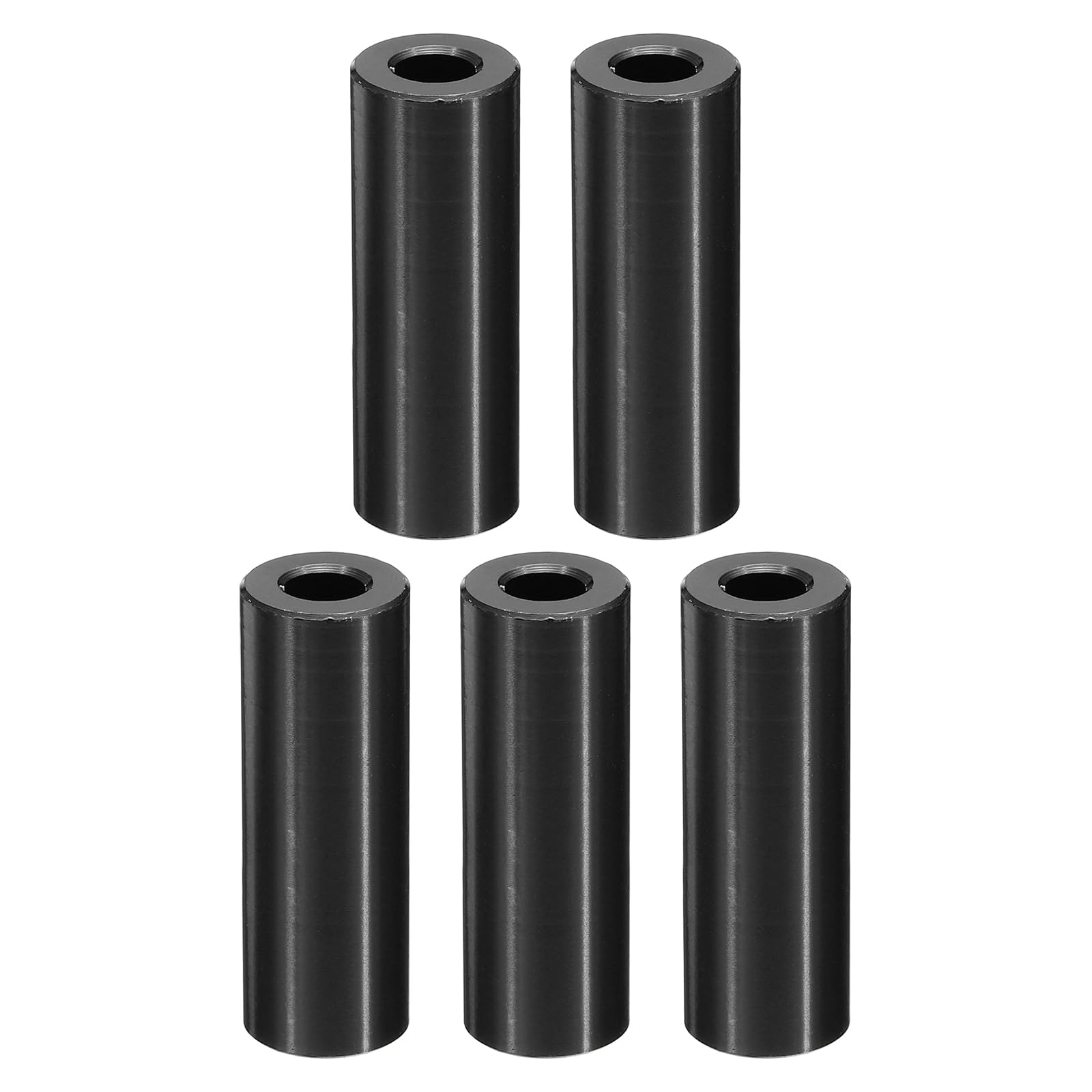 PATIKIL M6 Aluminum Spacers, 5 Pcs Metal Spacer Aluminum M6 x 1/2" OD x 1-1/2" L Aluminum Spacer Screw Standoff Round for 1/4" or M6 Screw Bolts
