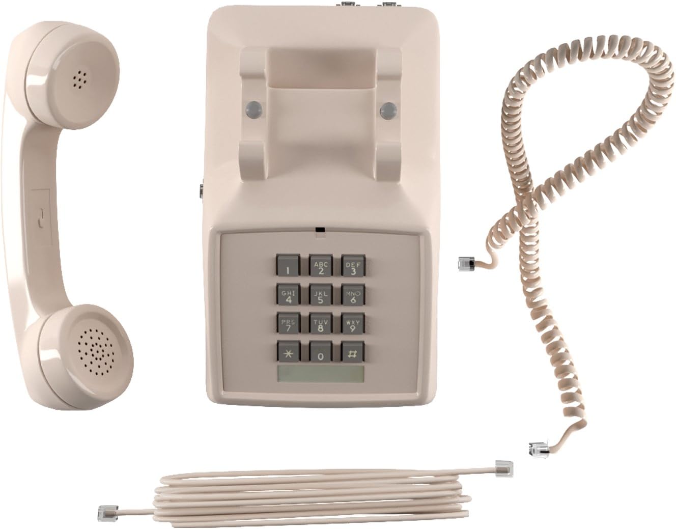 Home Intuition Amplified Single Line Corded Desk Telephone with Extra Loud Ringer, Ash : Electronics