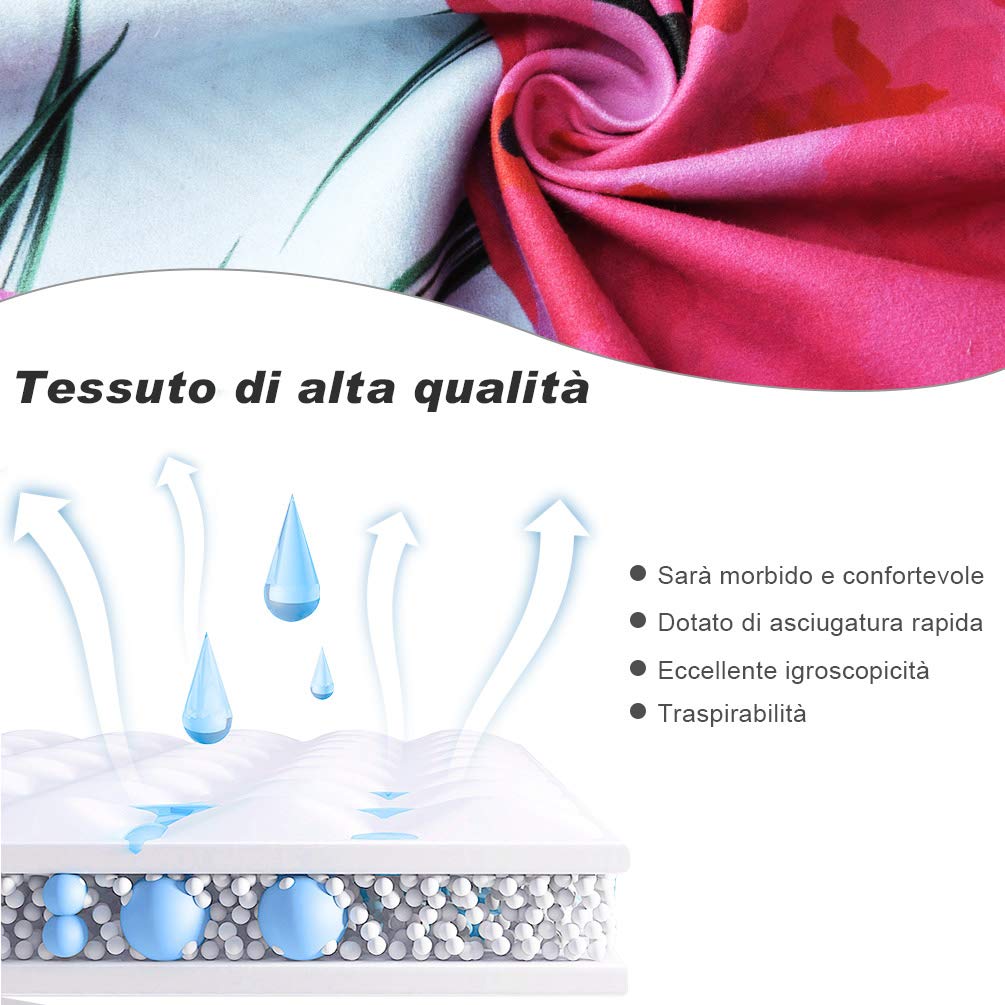 VBIGER Telo Mare Asciugamani Mare Abbigliamento da Mare Telo Mare Donna Bikini Coprire (Anguria)