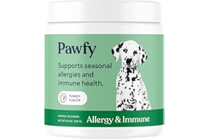 Pawfy Allergy & Immune | Anti-Itching | Immune & Gut Health | Natural Dog Supplement with Probiotic & Colostrum