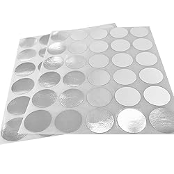 Yeachlaing 1 Inch Color-Coding Labels,Silver,1050