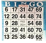 American Games 1 on Blue Bingo Paper Card Sheets (500 Sheets Per Pack)