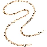 BEAULEGAN Luxury Purse Chain Handle Strap Replacement for Shoulder Crossbody Bag or Handbag, 47 Inch Long(Gold)