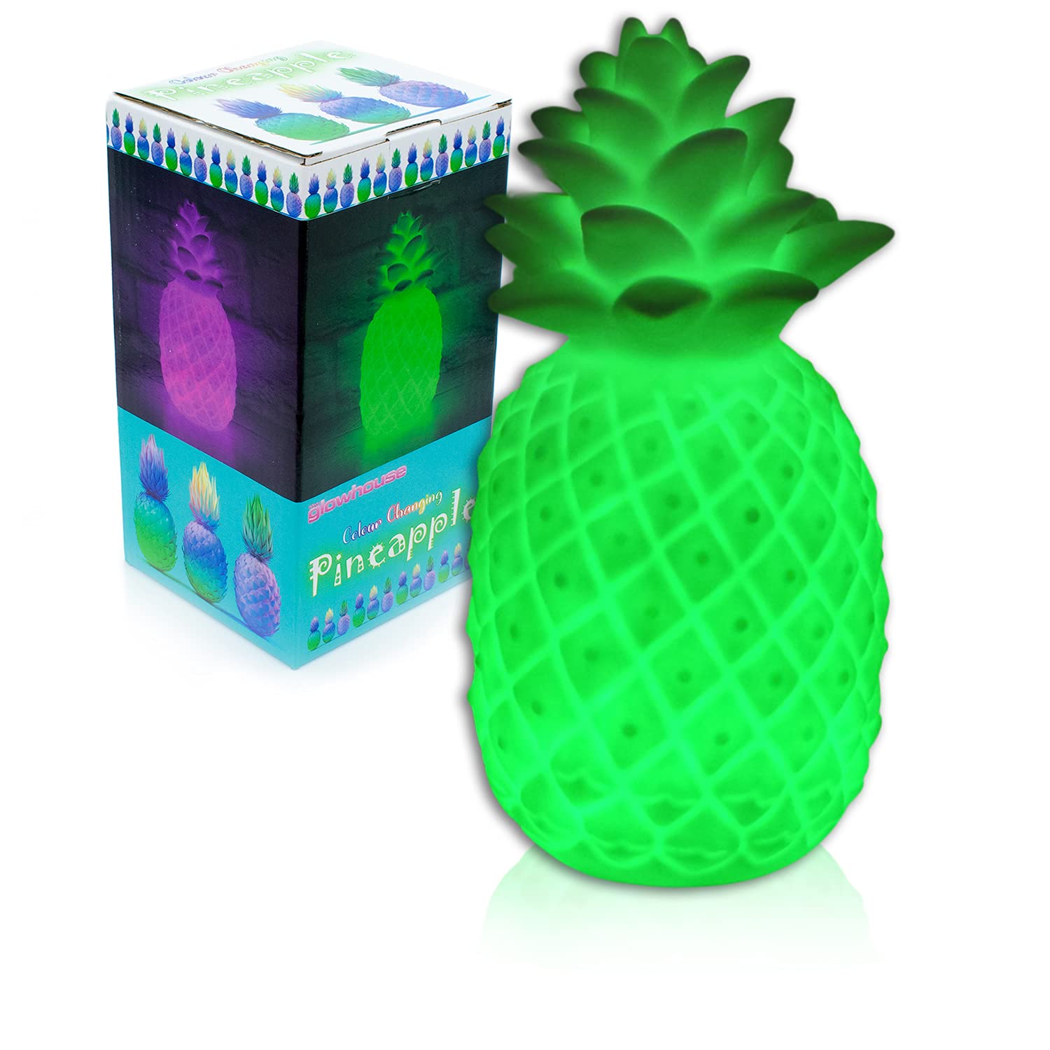 The Glowhouse Colour Changing Pineapple Mood Light Table Lamp Lighting Bedroom Decor