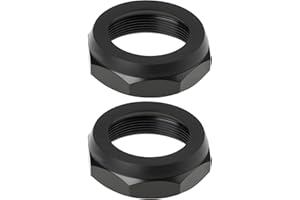 AS Axis Spindleon 2pcs Bicycle Headset Top Lock Nut 1-1/8 Inch 28.6mm Thread for Bike Fork