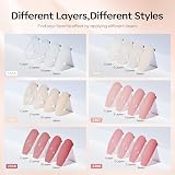 Modelones Gel Nail Polish Set 6 Colors Nude Pink Milky White Jelly view 4