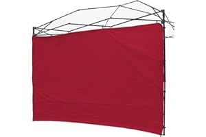 NINAT Canopy Sunwall Sidewall Gazebos Tent Waterproof for 10x10ft Pop up Canopy Straight Leg Gazebos Outdoor Instant Canopies 1 Pcs Red Canopy Sidewall Only