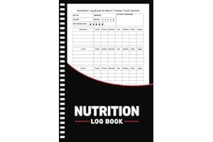 Nutrition Log Book: Daily Food Intake and Calorie Counter Book for Keeping Track Of Your Meals, Carbs, Calories, Fat, Protein