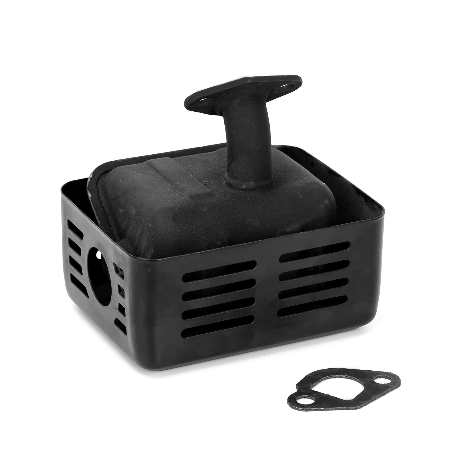 Ruimou Muffler Exhaust Assembly + Gasket Replacement for Honda GX160 GX200 Generator,168/170F Gasoline Engine Parts Set