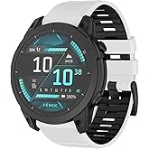 U-LIMVE Watch Band for Garmin Fenix 8 43mm/Fenix 7S Pro/Fenix 7S/Fenix 6S Pro/Fenix 6S/Fenix 5S/Epix Pro 42mm/Descent MK3i 43mm/Descent Mk2S, 20mm Silicone QuickFit Band