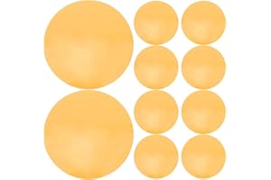 TOBBOMEY 15PCS Round Light Color Filters 4.7inch - Self-Adhesive Spotlight Dimming Diffuser Color Film - Warm Light Filter St