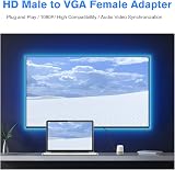 AIYEEN HDMI to VGA Adapter 1080p with 3.5mm Audio for Laptop Projector Monitor view 2
