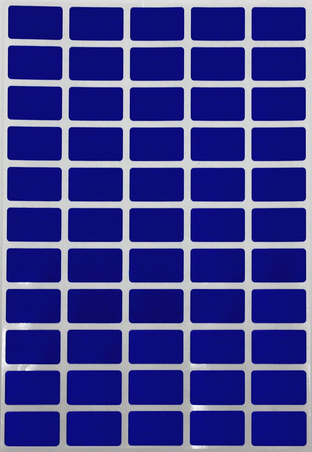 Rectangular Removable Stickers 2.55cm x 1.6 cm Price Tag Labels in Color Blue (25.5mm x 16) - 550 Pack by Royal Green