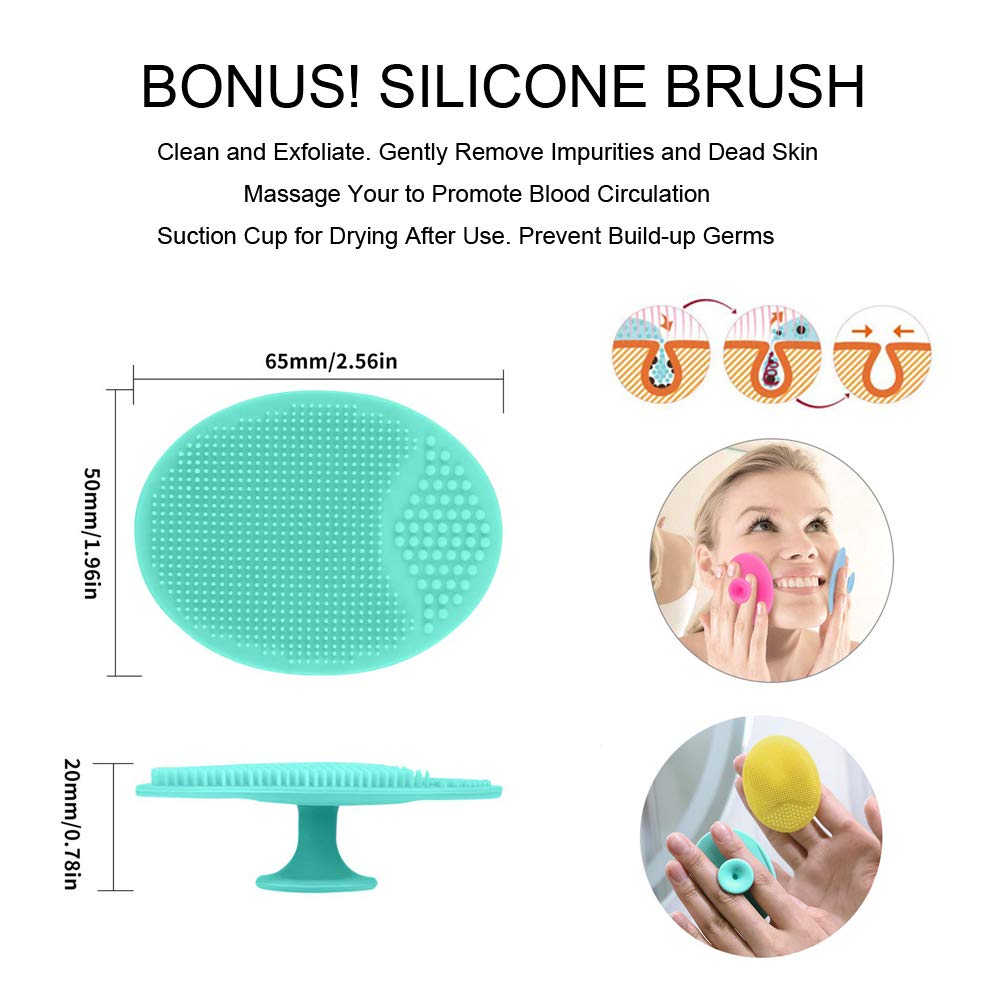 Jade Roller & Gua Sha Scraper for Face Massage - 3 in 1 Facial Jade Stone Set for Anti-aging, Slimming & Firming - 100% Real Natural Face Eye Neck Roller - Anti Wrinkle Facial Skin Massager