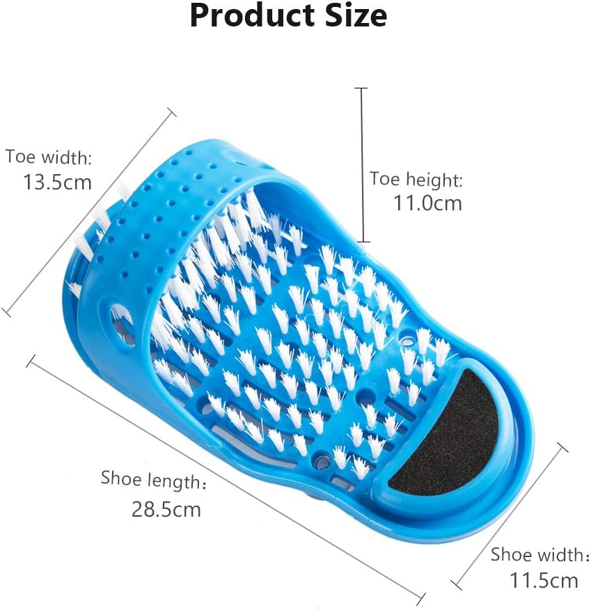 meidong Foot Scrubber Massager Scrub Cleaner Dead Skin Exfoliator Callus Remover for Shower Floor with Pumice Stone and Suction Cups: Health & Personal Care