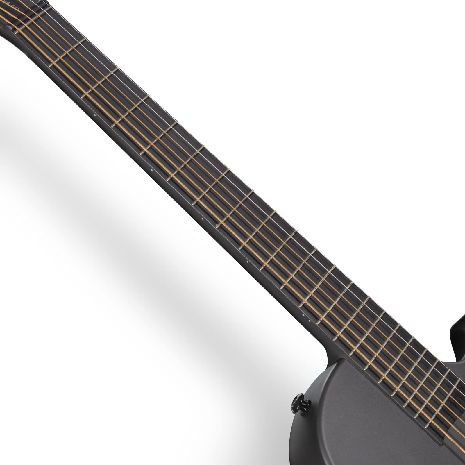 Enya Nova Go SP1 Acoustic Guitar with Carbon Integral Molded Mini Guitar with AcousticPlus Pickup, Includes Guitar Case and Guitar Straps (Black Black)