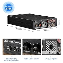 AIYIMA A07 Pro TPA3255 Stereo Amplifier Bluetooth