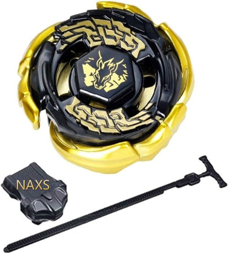 NAXS Gold Galaxy Pegasus/Pegasis Black Hole Sun Masters 4D BB-43 High Performance Battling Top Game with Launcher