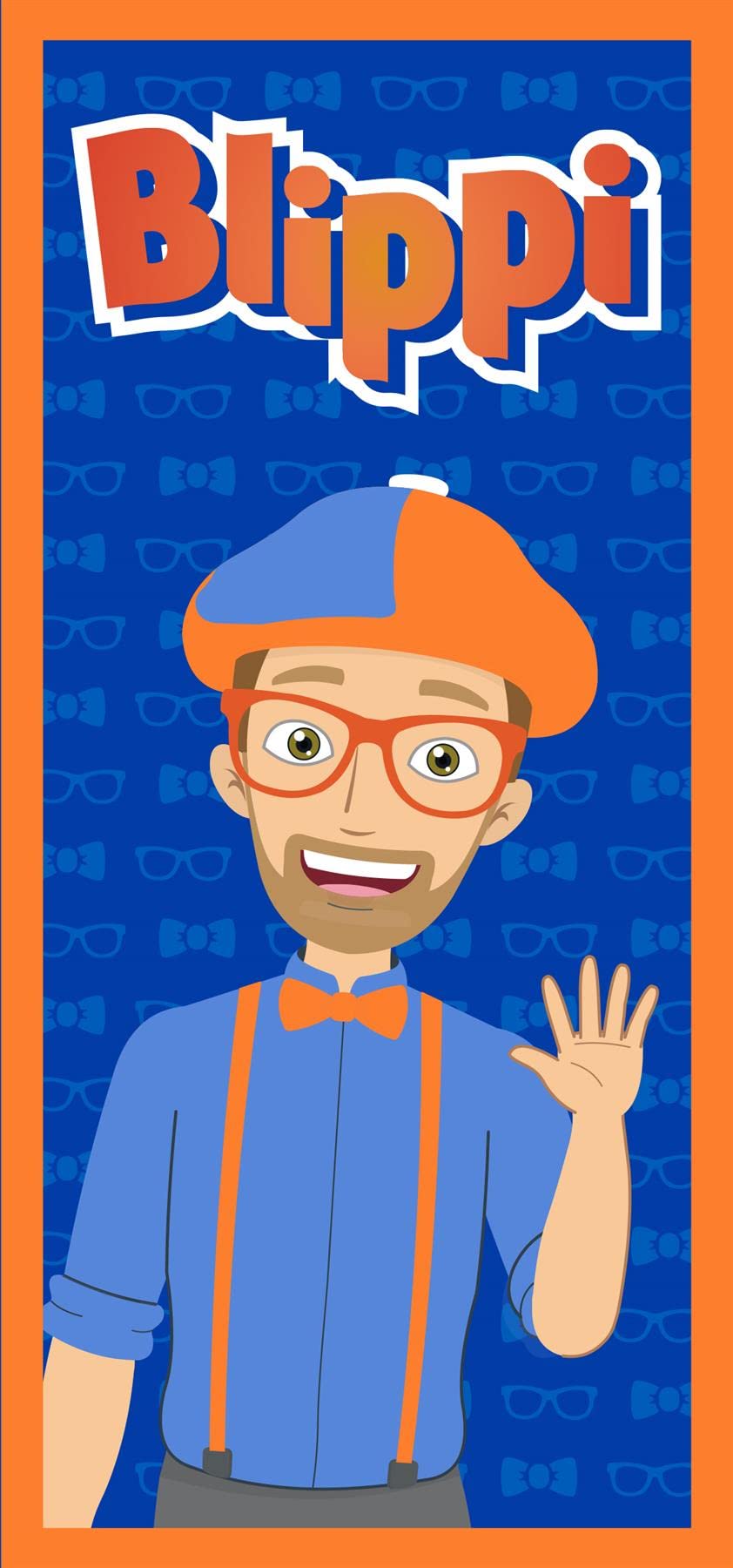 Blippi Beach Towel - Official Design - 70 x 140cm - 100% Cotton