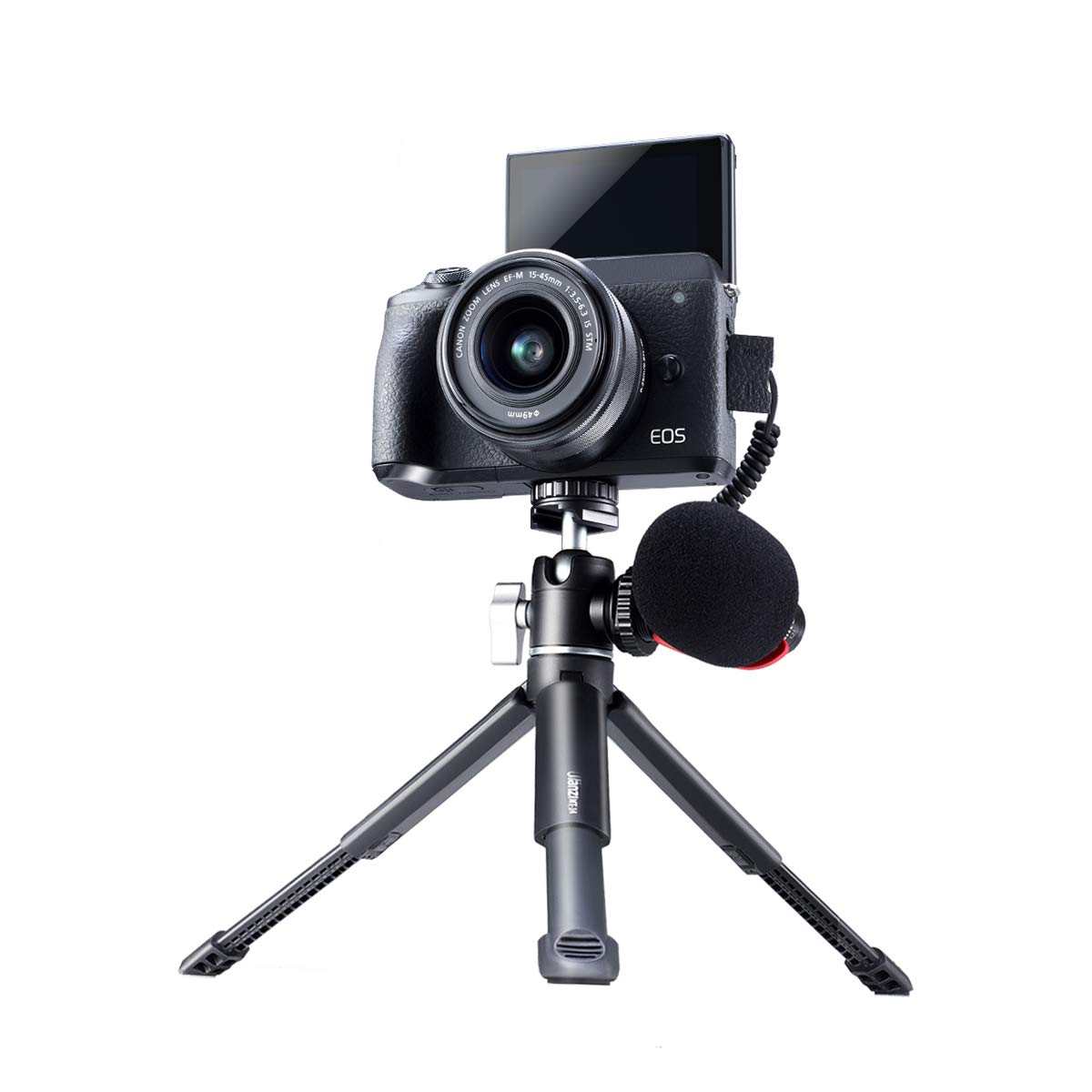 Mini Camera Tripod, ULANZI Tripod with Handgrip w Metal 360° Rotating