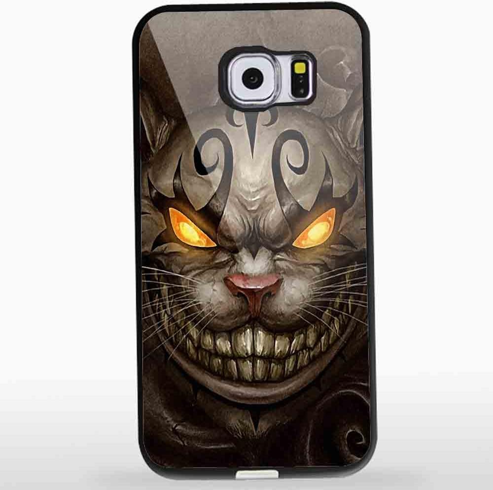 Cheshire Cat Evil Alice in Wonderland for Iphone and Samsung Galaxy Case (Samsung S6 Black)