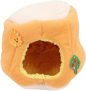 Hamster cama, dibujos animados del tocón de árbol caliente Nest Bed