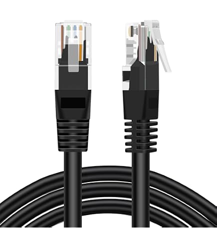 Câble Ethernet ESSENTIELB RJ45 - 10M Droit CAT6E noir | Leroy Merlin