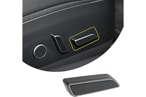 Betherioa Seat Adjustment Button Compatible with Tesla Model 3/Y 2021 2022 2023 2024, Passenger Side Seat Cushion Forward Adjustment Button Cover Replacement, Replaces Part 1098842-00-D (Black)