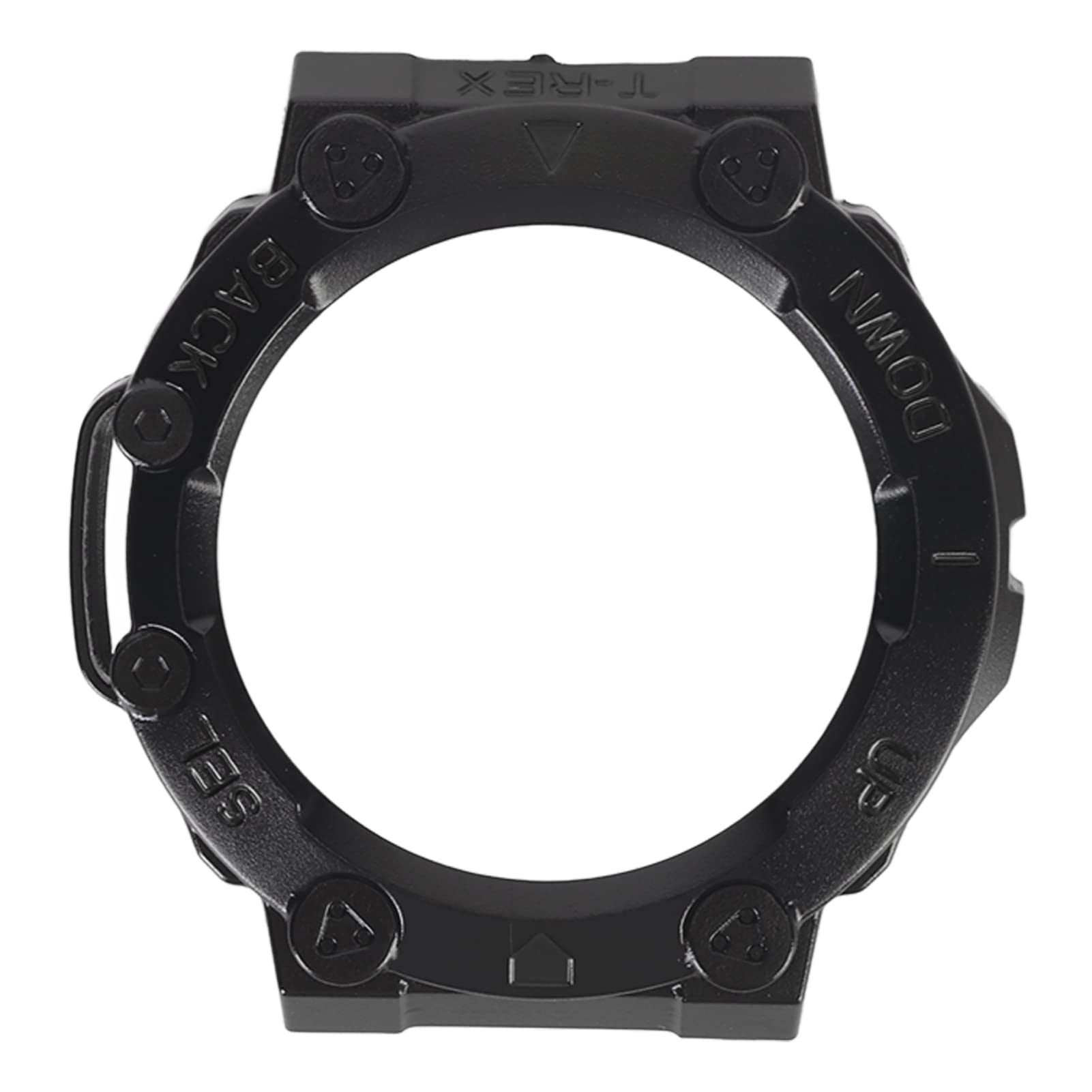 YUYTE Protective Bumper Cover Case for Amazfit T Rex 2 Watch, Shockproof Accessories with Precise Cutouts (Black)