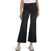 KUT from the Kloth Womens Meg High-Rise Fab Ab Wide Leg Raw Hem in Experiences