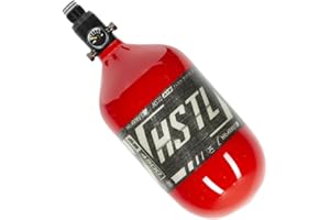HK Army 68ci 4500psi HPA Paintball Tank - HSTL Carbon Fiber - Red