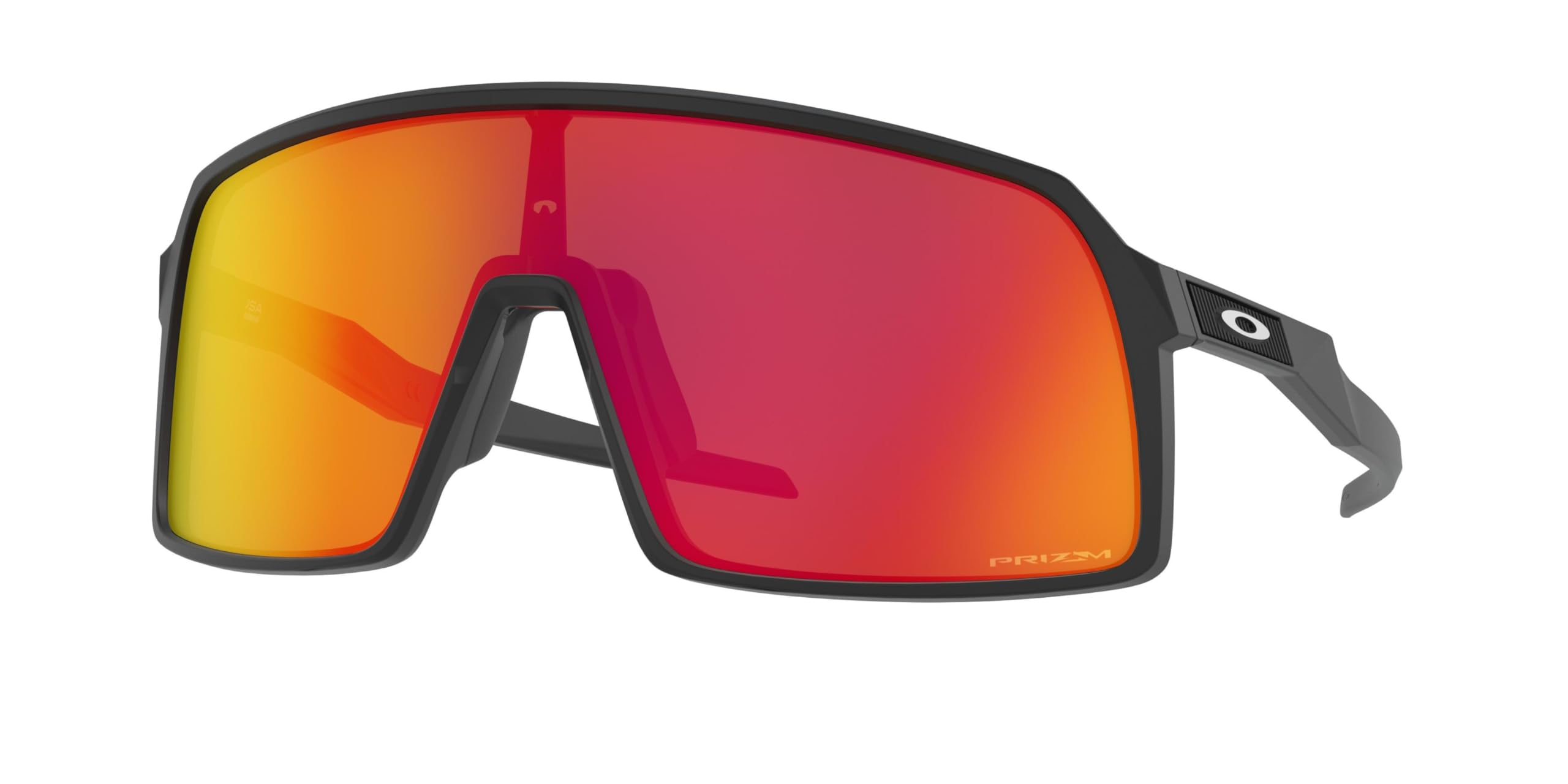 Photo 1 of Oakley Men's OO9406A Sutro Low Bridge Fit Rectangular Sunglasses, Matte Black/Prizm Ruby, 37 mm