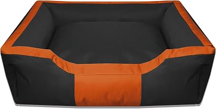 Beddog Bruno Noirorange Xl Env 100x85 Cmpanier