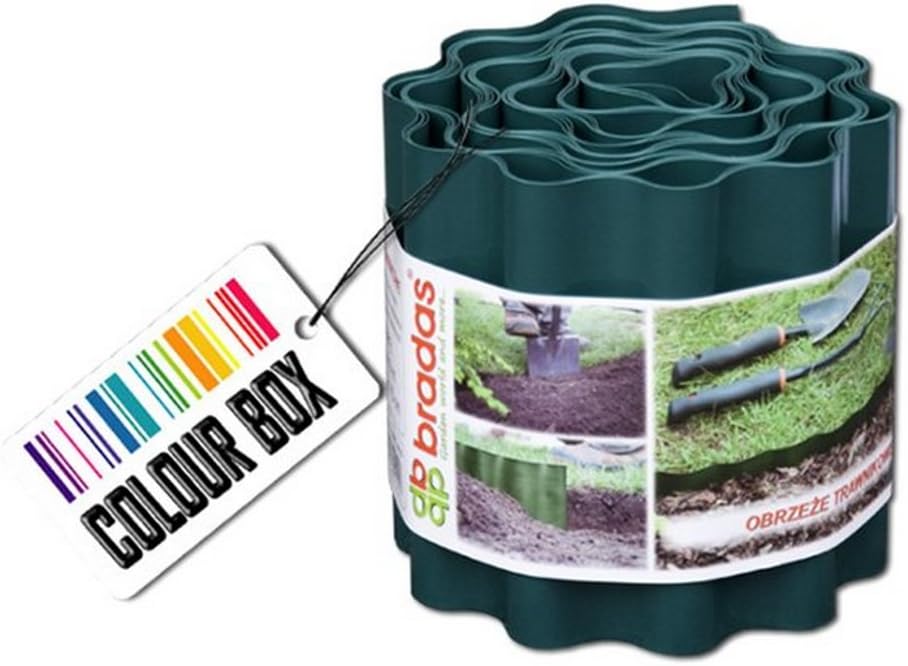 Bradas Layflat Obfg 0920 Edging Lawn Edging 9 m x 20 cm, Green Amazon