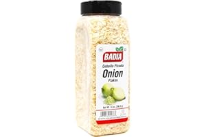 Badia Onion Flakes, 14 oz - All Purpose Dried Onion for Soups, Stews, Sauces, Meats, Vegetables, and Everyday Recipes, Gluten Free