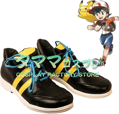 Amazon サトシ ポケットモンスター ポケモン 主人公 コスプレ靴 コスプレブーツ Cosplay オーダーサイズ スタイル 製作可能 タママ 26 5cm コスプレ 仮装 通販